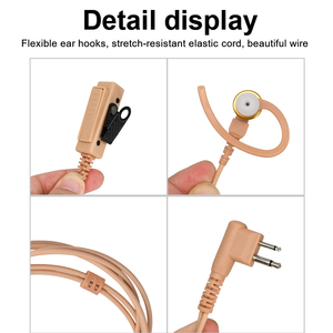 Écouteur intra-auriculaire en forme de C rose Etmy pour radio bidirectionnelle DP1400 XiR P3688 DEP450 CP200D - Product Image 5