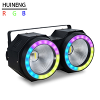 Blinder LED 2 yeux 200W COB Blinder RGBW Éclairage de scène Audience Par Light avec bande LED Disco Dj Stage Nightclub