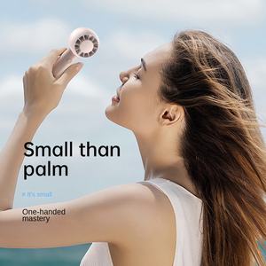 Handheld Compact Fan Bladeless Cold Air Handheld Fan Portable Carry Small Mini USB Rechargeable Mute Electric Fan - Product Image 2