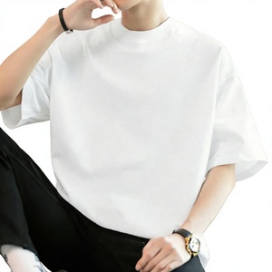 เสื้อยืดแขนสั้นลำลองสำหรับผู้ชาย ผ้าฝ้ายถัก 100% พิมพ์ลายสีพื้น ระบายอากาศได้ดี เป็นมิตรกับสิ่งแวดล้อม เหมาะสำหรับฤดูร้อน สปอร์ต  พร้อมโลโก้แบบกำหนดเอง - Product Image 3