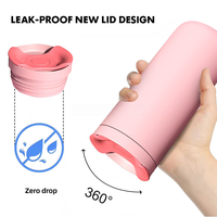 Thermos isotherme en acier inoxydable de 380 ml, design moderne, personnalisable avec logo, couleurs variées, cadeau d'affaires, tasse à café, gobelet, 12-24 heures, anti-fuite
