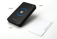 Lector de Tarjetas Inteligentes RFID NFC 213 de 13.56Mhz, Lector de Tarjetas RFID de Escritorio Negro, Lector y Escritor de Tarjetas USB para Tabletas