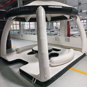 Plateforme flottante gonflable pour fête aquatique estivale <span class=keywords><strong>avec</strong></span> tente à louer - Product Image 6