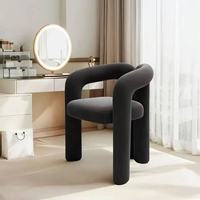 Chaises en tissu velours à éponge hautement élastique, design sans cadre, vente directe d'usine, chaise de salon