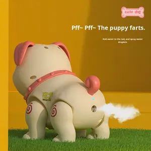 Çocuklar İçin Karikatür Elektrikli Köpek Oyuncak, Çalıştırılabilir Yürüyen Elektrikli Köpek, Sprey, Osuruk, Şarkı Söyleyen, Dans Eden Hayvan Oyuncak, Işıklı Müzikli - Product Image 2