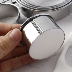 Gran oferta de acero inoxidable 1 Uds juego de cortadores de galletas redondos cortadores de galletas circulares moldes de anillo de Donut redondo <span class=keywords><strong>para</strong></span> hornear - Product Image 6