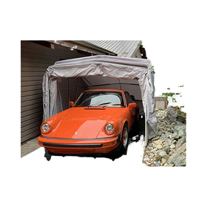 Capannone <span class=keywords><strong>Auto</strong></span> Retrattile e Pieghevole in PVC di Medie Dimensioni, <span class=keywords><strong>Tettoia</strong></span> Garage da Esterno, Ricovero Resistente con Serratura - Product Image 1