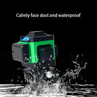 Niveau laser à 12 lignes avec accessoires trépied, niveau laser vert, bâton rotatif à 360°, niveau laser multifonctionnel à faisceau 3D