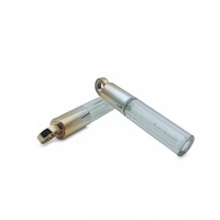 Vente en gros Rond de luxe Tube de brillant à lèvres en plastique transparent Récipient d'emballage cosmétique vide personnalisé Capacité de 3ml
