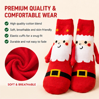 Chaussettes de Noël magnétiques personnalisées, chaussettes fantaisie à motif de Père Noël, bonhomme de neige, renne, chaussettes cadeaux de Noël OEM ODM