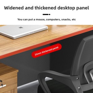 Đơn giản hiện đại duy nhất nhân viên văn phòng bàn ghế đặt trống Khung bảng gỗ cho hội thảo kho mô hình bàn máy tính - Product Image 4