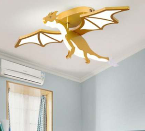 Lámpara LED regulable moderna para niños, pantalla acrílica de dibujos animados, luminaria, diseño de dinosaurio, lámpara de techo para niño, guardería con <span class=keywords><strong>Remo</strong></span> - Product Image 1