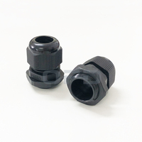 Presse-étoupe en nylon PG13.5 noir en plastique, étanche IP68, protection en nylon, presse-étoupe fileté PG-13.5 pour câble de 6-12 mm de diamètre