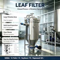 Nouvel arrivage : Filtre à feuilles de qualité industrielle à débit personnalisé pour la séparation solide-liquide, idéal pour la filtration de l'huile de soja