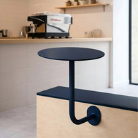 Table basse murale ronde, table à collation, petite table d'appoint pour café, restaurant
