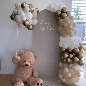 60 paquets de ballons bohèmes beiges doublement garnis de 12 pouces avec des ballons métalliques chromés champagne nude crème neutres pour fête prénuptiale - Product Image 4