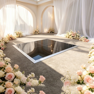 Pista de Baile Portátil de Madera Blanca de Alto Brillo para Bodas, Venta al Por Mayor - Product Image 1
