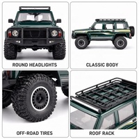 YK4107 PRO Coche RC Rock Crawler 4WD Escala 1:10 con Servo de 25KG, Bloqueo de Diferencial de Doble Velocidad, Engranaje Metálico y Luz LED