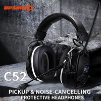 Casque de protection auditive professionnel de marque OEM avec radio FM Bluetooth à réduction de bruit NRR 28 avec écran LCD