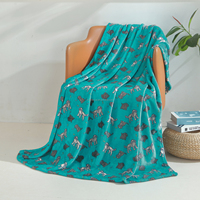 FY Factory Direct GRS Certifié 100% Polyester Couvertures de Compagnie Aérienne Durabilité EASA CS-25 Conforme Solide Motif Tricoté Tissus