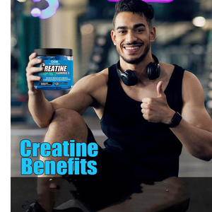 120 gommes monohydrate de créatine à saveur de myrtille sans sucre pour supplément de pré-entraînement pour adultes - Product Image 3