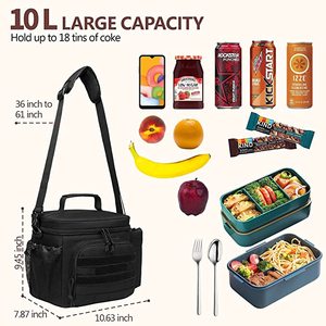Bolsa térmica duradera personalizada para el almuerzo, lona de algodón ecológica, bolsa de compras portátil OEM, bolsa térmica para alimentos, bolsa térmica <span class=keywords><strong>Jumbo</strong></span> - Product Image 5
