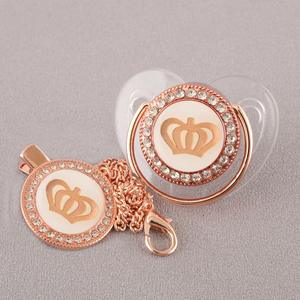 Chupete de bebé transparente con punta de alta calidad, 24 patrones, chupete con cadena para dormir - Product Image 3