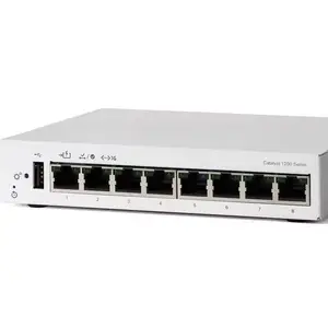 NEW CISCOS Switch C1200-8T-D 1200 8-port GE, Desktop, Ext PS, PoE Input