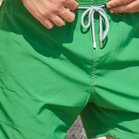 Shorts de bain pour hommes de qualité supérieure, taille haute, logo personnalisé sur le devant, service OEM, maillots de bain personnalisés, 1 pièce