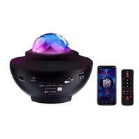 Projecteur LED portable moderne en gros pour chambres d'enfants, ciel étoilé, musique nocturne, minuterie, ABS, télécommande, lumière chaude, IP65