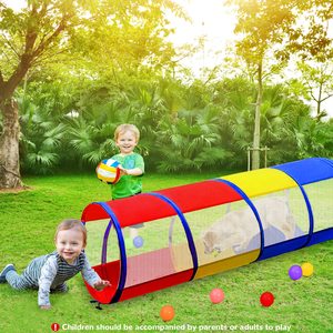 Túnel de juego para bebés de 1 a 3 años, fabricado en fábrica, tipo pop-up, para gatear, con actividades sensoriales, para interiores y exteriores. - Product Image 3