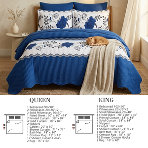 Ensemble de literie imprimée 32 pièces « Room in a Bag » pour toutes les saisons, avec accessoires de bain et rideaux, solution tout-en-un, disponible depuis notre entrepôt local aux États-Unis - Product Image 6