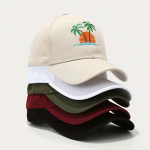 Nueva Gorra Deportiva con Bordado de Palmeras de Coco, Protección Solar para la Playa, Gorra de Béisbol con Logotipo Personalizado - Product Image 2