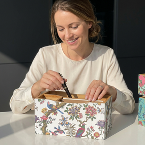 Support à stylos et crayons Art Déco à un niveau, avec image imprimée, antidérapant, pour le bureau, la maison, l'école, Diwali, Ramadan, rangement - Product Image 1