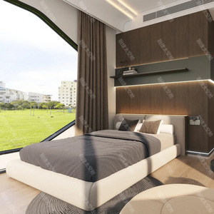 Nouveau modèle 2025 : Maison mobile capsule spatiale, chambre à ciel étoilé, chambre ensoleillée, pour camping extérieur et hébergement panoramique, en stock. - Product Image 2