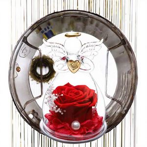 Rose éternelle en verre, cadeau de la Saint-Valentin, fleur d'amour, boîte de fleurs, vente en gros de fleurs préservées, boîte cadeau rose éternelle - Product Image 2