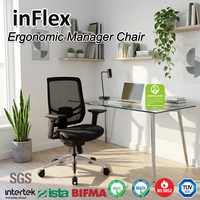 Chaise de bureau ergonomique en maille avec dossier dynamique, pivotante, réglable, pour salle de conférence et achat professionnel en gros