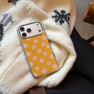 Fondale Giallo Fresco con Fiori Bianchi, Adatto per Cover <span class=keywords><strong>iPhone</strong></span> 17, Apple <span class=keywords><strong>iPhone</strong></span> 16 Semplice 15 Alla Moda 14 - Product Image 3