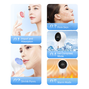 Máy làm săn chắc da Máy mát xa mặt Nóng lạnh Mặt Nâng cơ mặt Thiết bị làm đẹp để làm sáng tông màu da và làn da mềm mại - Product Image 2