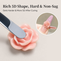 BORN PRETTY Factory OEM Gel UV de modelage 3D haute viscosité 5ml, non collant pour les mains, facile à façonner, gel de sculpture 5D pour les ongles