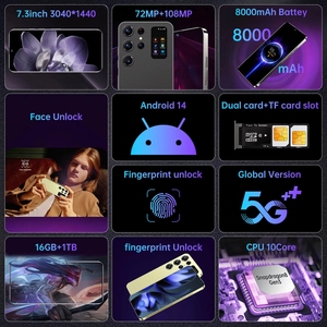 Smartphone Android S26 ULTRA 5G con 16+1TB, Ottimo Rapporto Qualità-Prezzo, Schermo Intero, Telefono Cellulare Intelligente di Alta Qualità - Product Image 6