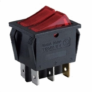 Baokezhen A7 6 thiết bị đầu cuối ARC nút vuông thắp sáng Rocker đẩy chuyển đổi 250V T125 với điểm ánh sáng - Product Image 4