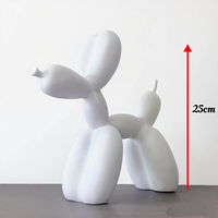 Nouveau matériau vinyle 17/25cm Ballondog pour la peinture DIY Fluid Bear, comme décoration d'intérieur ou cadeau, pour la peinture par transfert, Bubble Dog