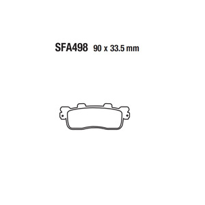 Pastillas de Freno de Disco para Motocicleta, Forros de Freno para ATV, Moto de Playa, SFA498, KAWASAKI J 125 300, KYMCO, BENELLI Downtown/Superdink 125 200 300 - Product Image 4