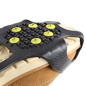 Melenlt Snow Traction Crampons-Crampons légers pour <span class=keywords><strong>marcher</strong></span> <span class=keywords><strong>sur</strong></span> <span class=keywords><strong>la</strong></span> neige et <span class=keywords><strong>la</strong></span> <span class=keywords><strong>glace</strong></span>-Pinces antidérapantes pour chaussures et bottes - Product Image 3