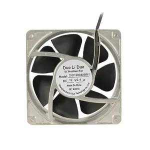 120mm alüminyum fan çerçevesi plastik VANTİLATÖR PERVANESİ dc 12v 12038 eksenel akış fırçasız metal fan