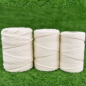 Bán Sỉ Dây Cotton Tự Nhiên 100% <span class=keywords><strong>3Mm</strong></span> Bộ Macrame Cotton Tự Làm Dây Cotton Xoắn Dây Trang Trí Giáng Sinh 200 Mét/cuộn - Product Image 1