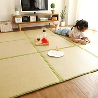 Tapis de sol en mousse à mémoire de forme respirante et antidérapante, écologique, style Tatami Igusa, pour chambre, yoga, sommeil zen, et tapis d'éveil