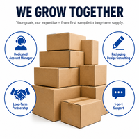 Cartons ondulés carrés écologiques personnalisés en gros, boîtes en papier kraft renforcées et robustes pour la logistique et le transport