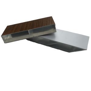 Clôture en lattes en aluminium série 6000 à grain de bois <span class=keywords><strong>pour</strong></span> décorations avec services de pliage/découpe/soudage - Product Image 2